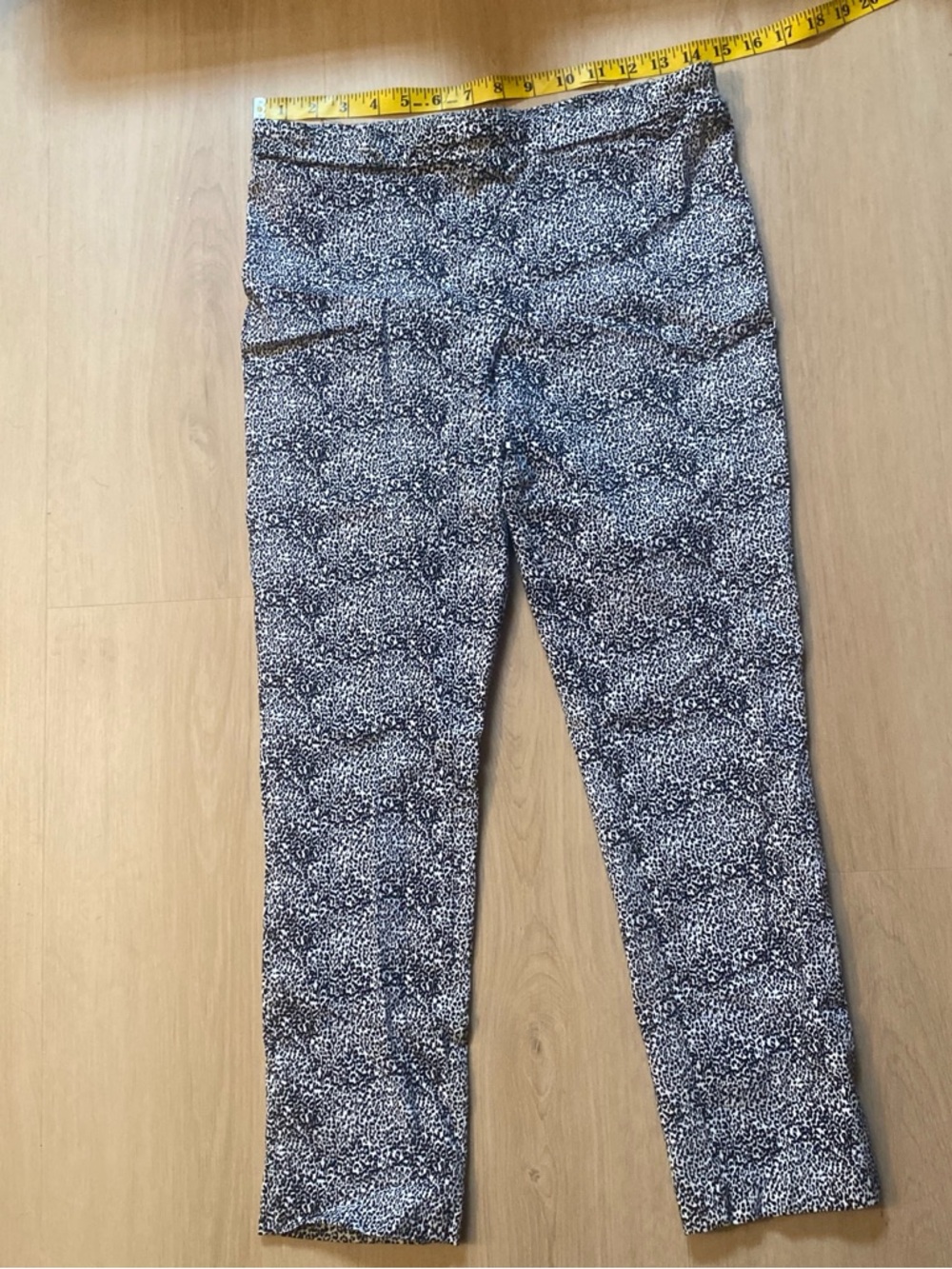 Black and White Leopard Print Pants